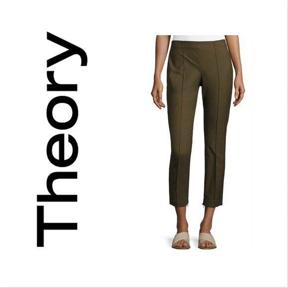 Theory Pants - Theory Alettah Approach Pant SZ 8 Juniper Green